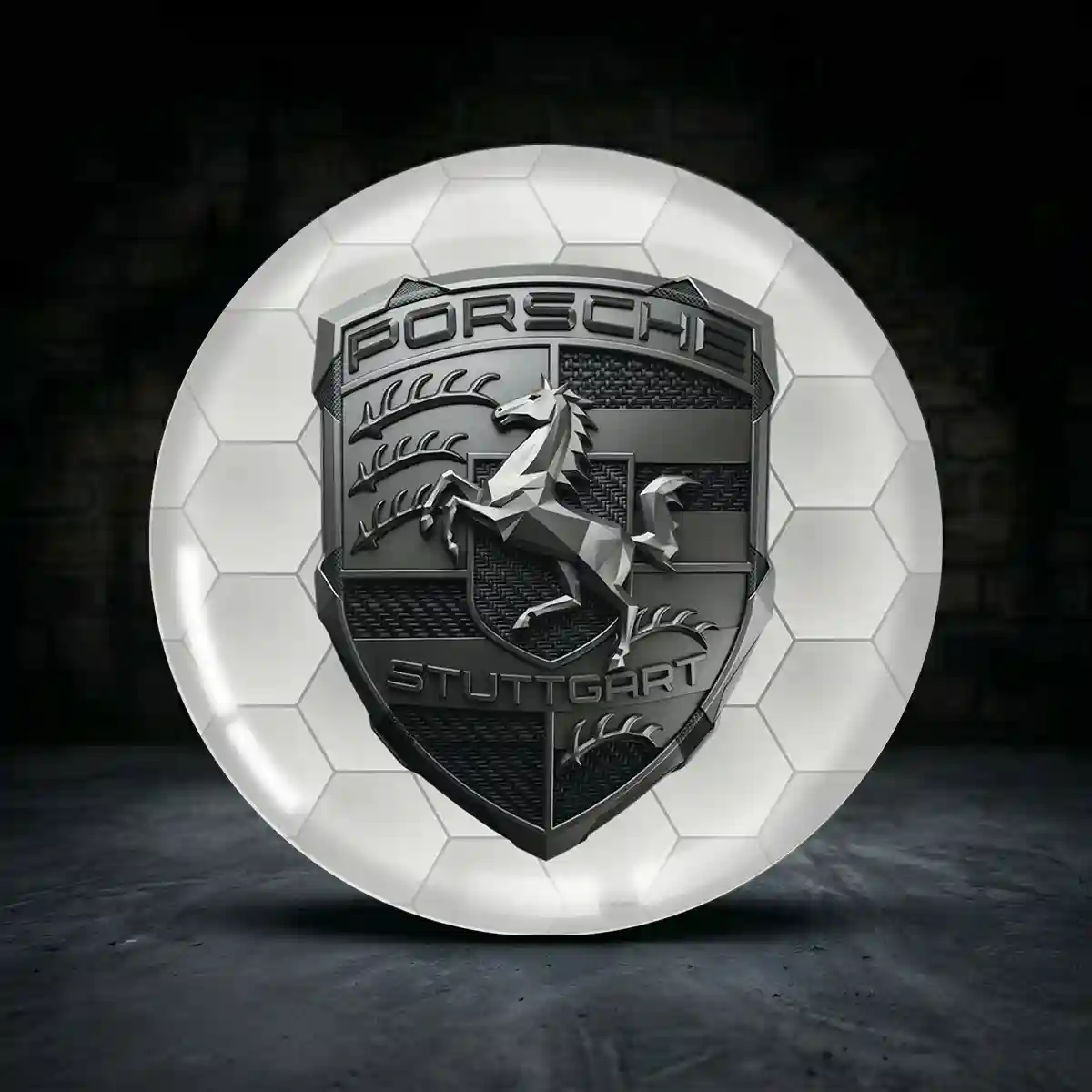 Porsche Aufkleber Nabendeckel Ausdrucksstarkes Design