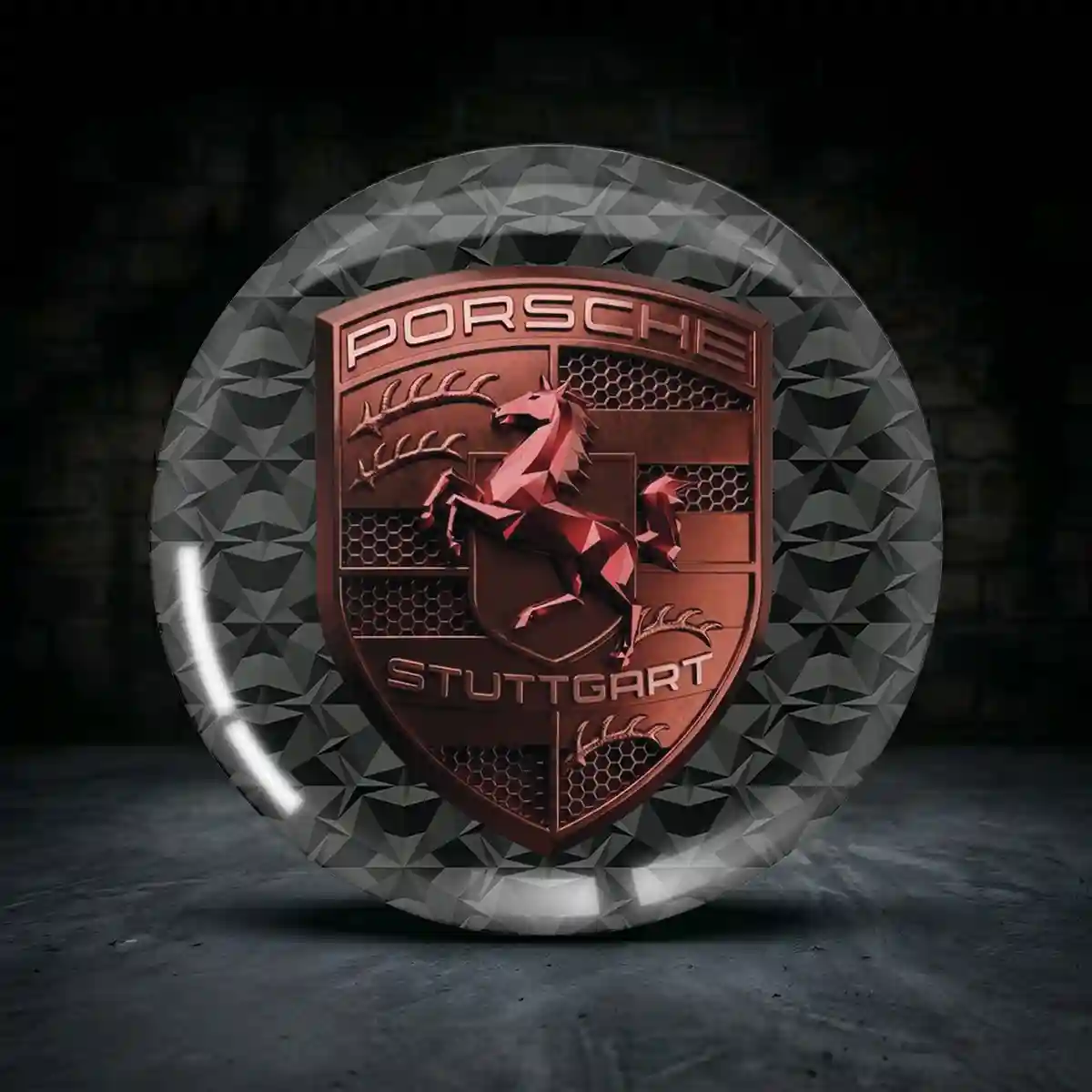 Porsche Aufkleber Nabendeckel Erstklassige Qualität