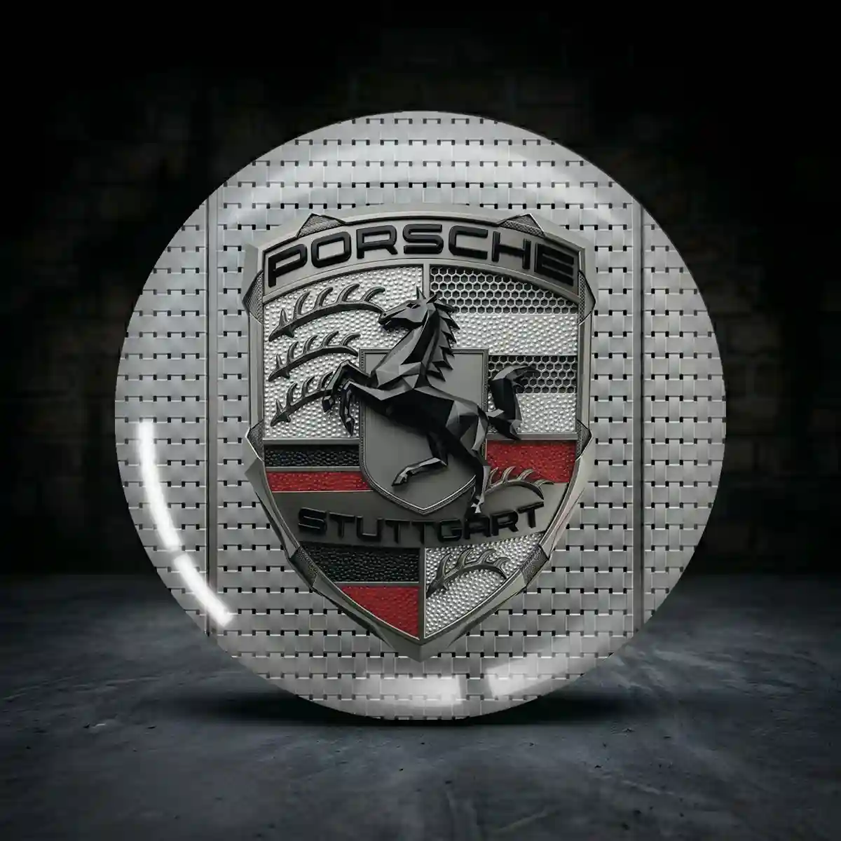 Porsche Aufkleber Nabendeckel Erstklassige Verarbeitung