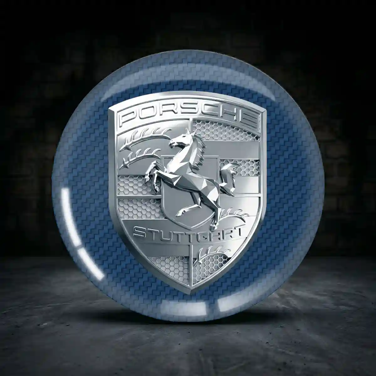 Porsche Aufkleber Nabendeckel Exklusiv-Edition