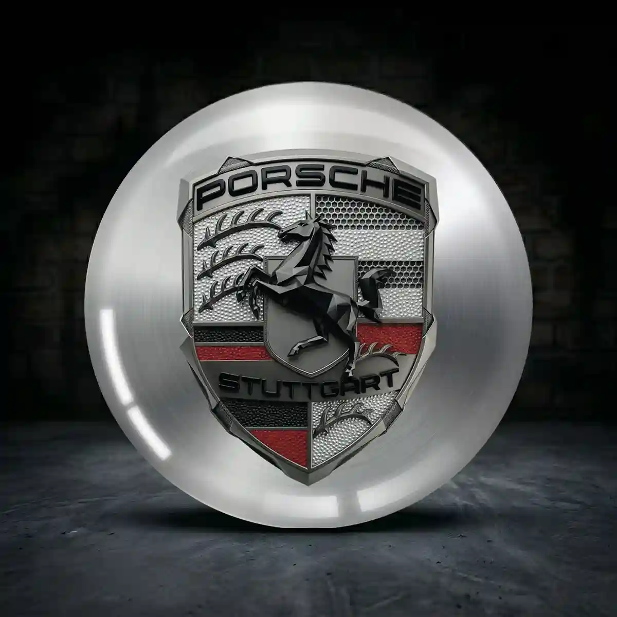 Porsche Aufkleber Nabendeckel Limitierte Auflage