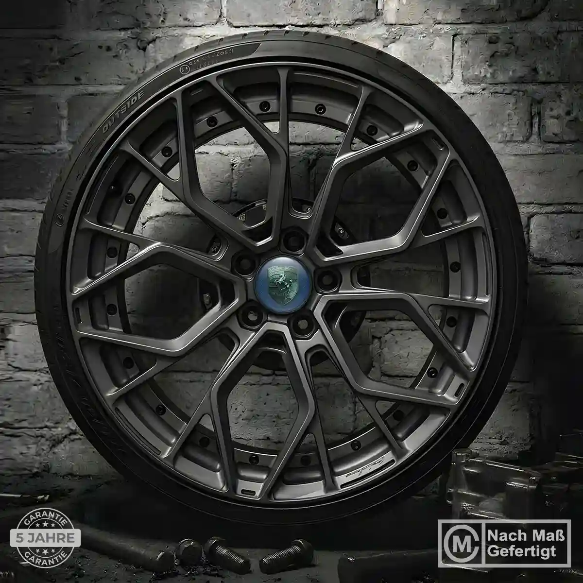 Porsche Aufkleber Nabendeckel Luxus-Edition