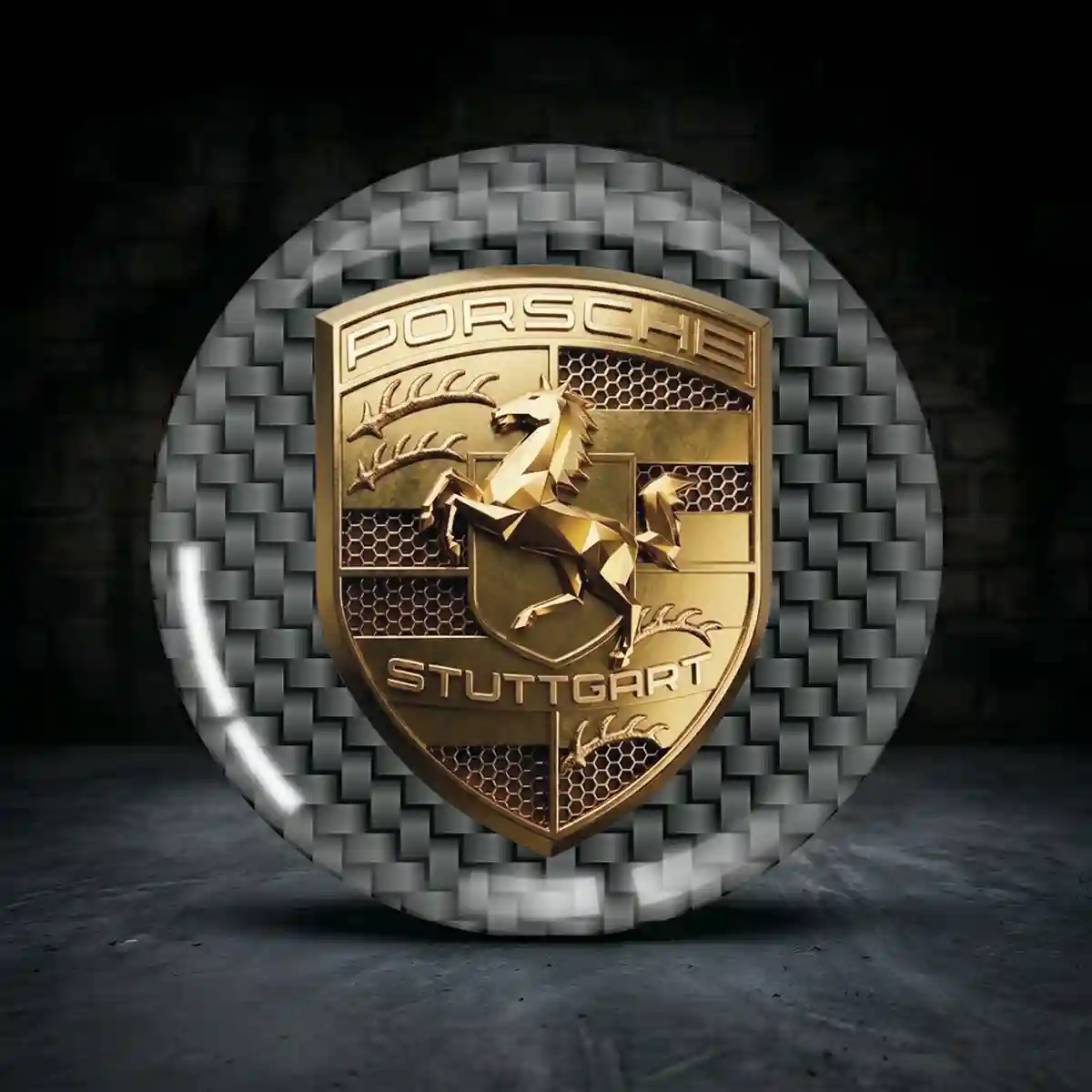 Porsche Aufkleber Nabendeckel Modernes Design
