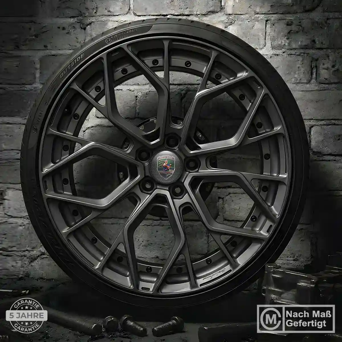 Porsche Aufkleber Nabendeckel Prestige-Edition