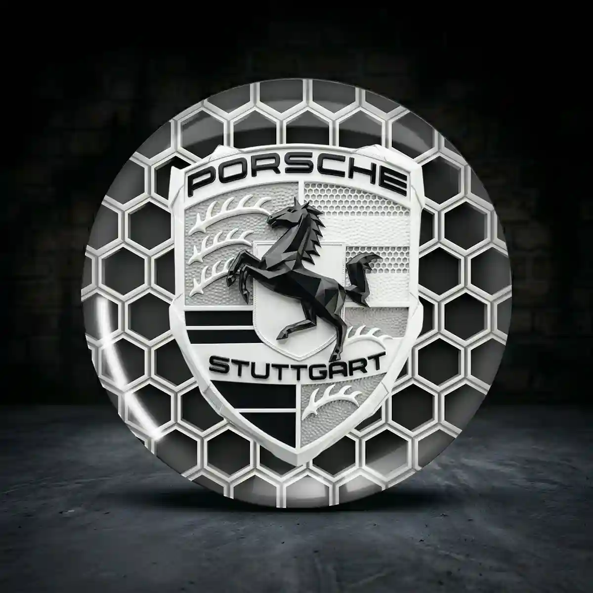 Porsche Aufkleber Nabendeckel Sonderauflage