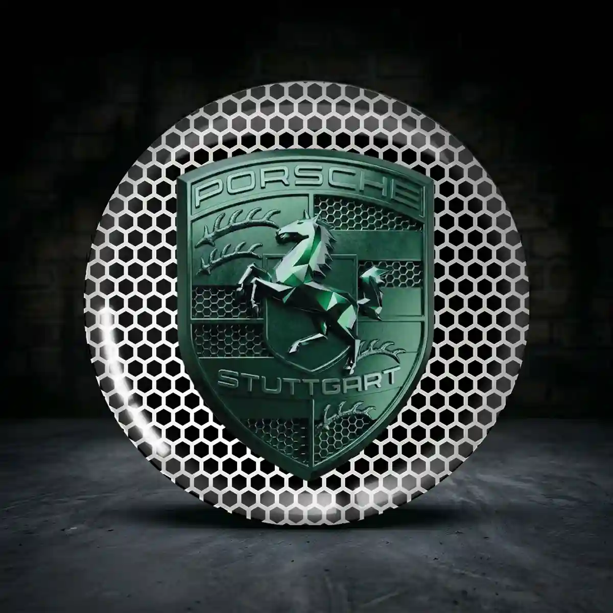 Porsche Aufkleber Nabendeckel Sonderedition