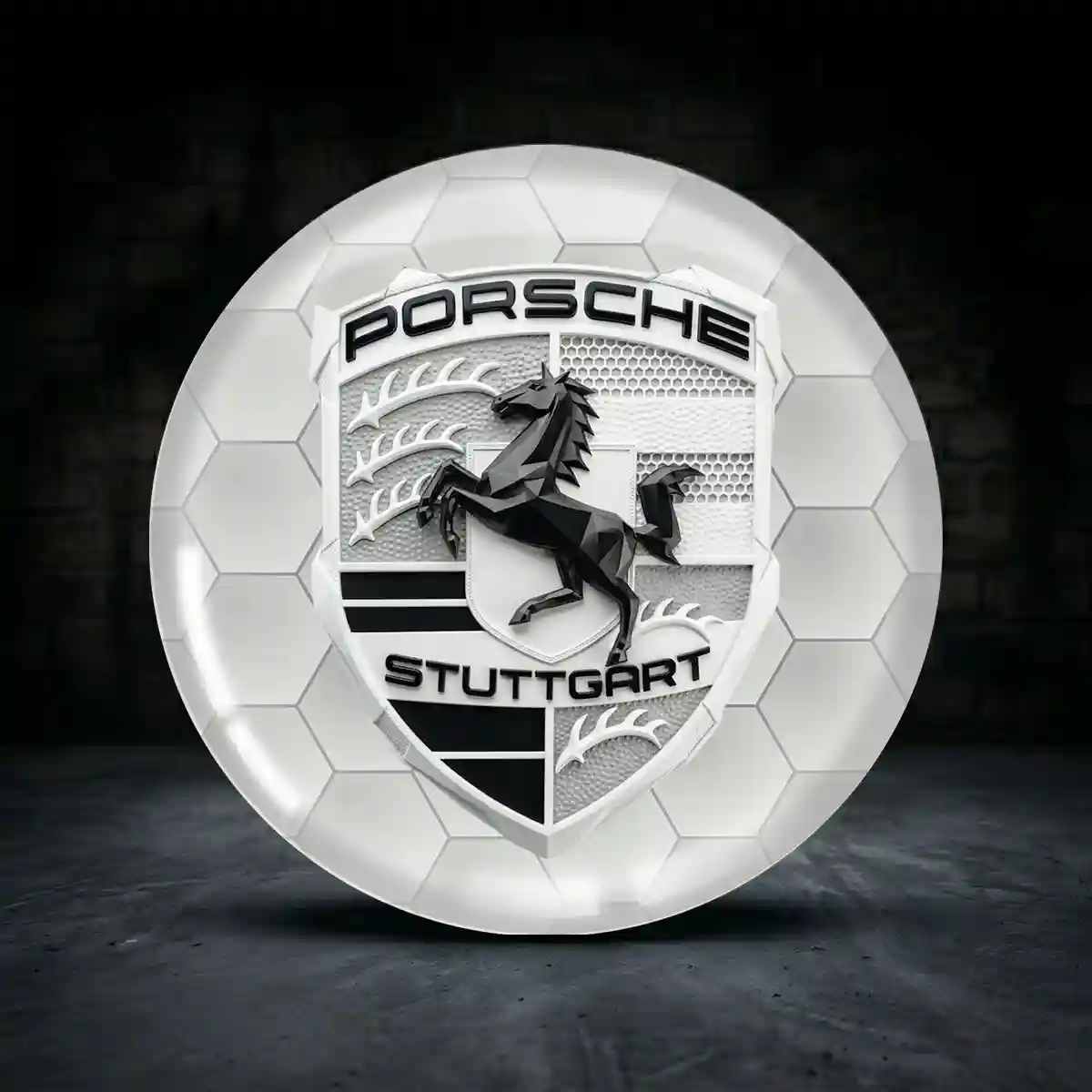 Porsche Aufkleber Nabenkappen Exklusivauflage