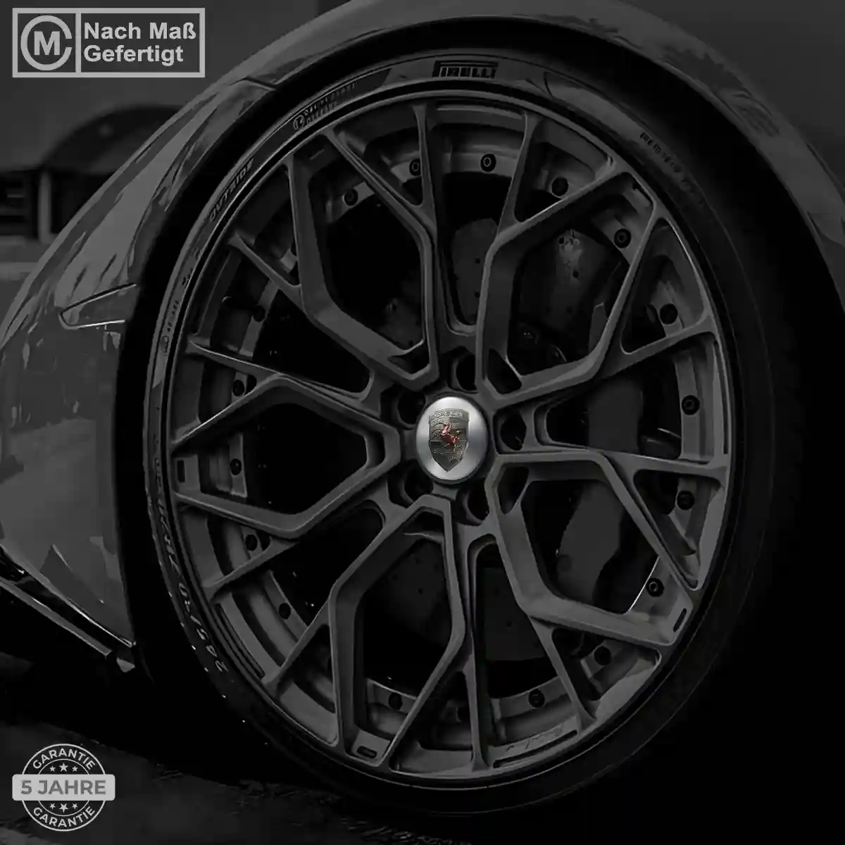 Porsche Aufkleber Nabenkappen Stilvolles Design