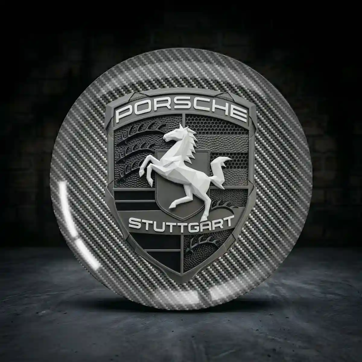 Porsche Aufkleber Radkappen Anspruchsvolles Design