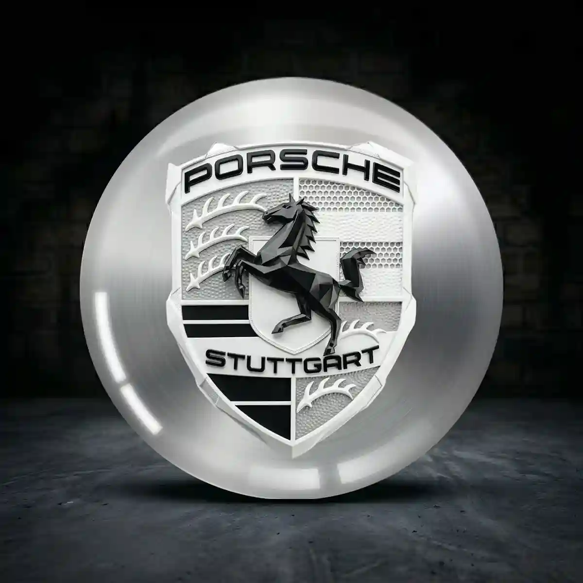 Porsche Aufkleber Radkappen Prestige-Edition