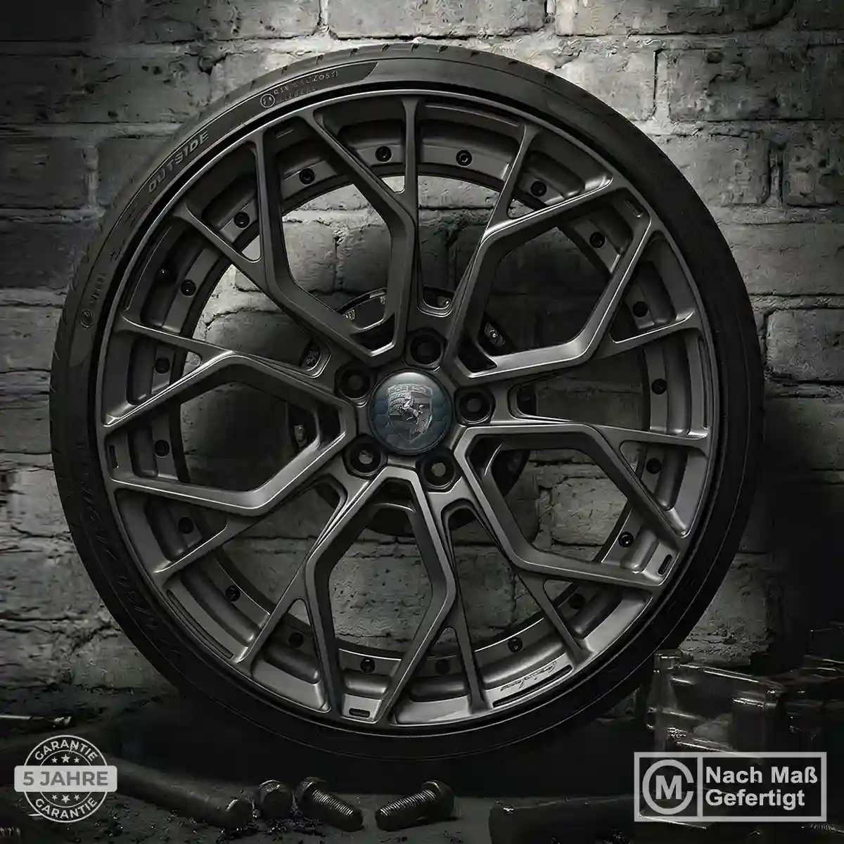 Porsche Aufkleber Radmitte Elegantes Design