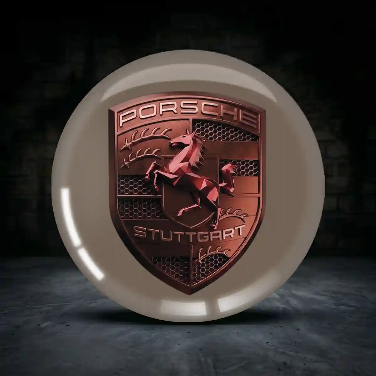 Porsche Aufkleber Radmitte Prestige-Edition