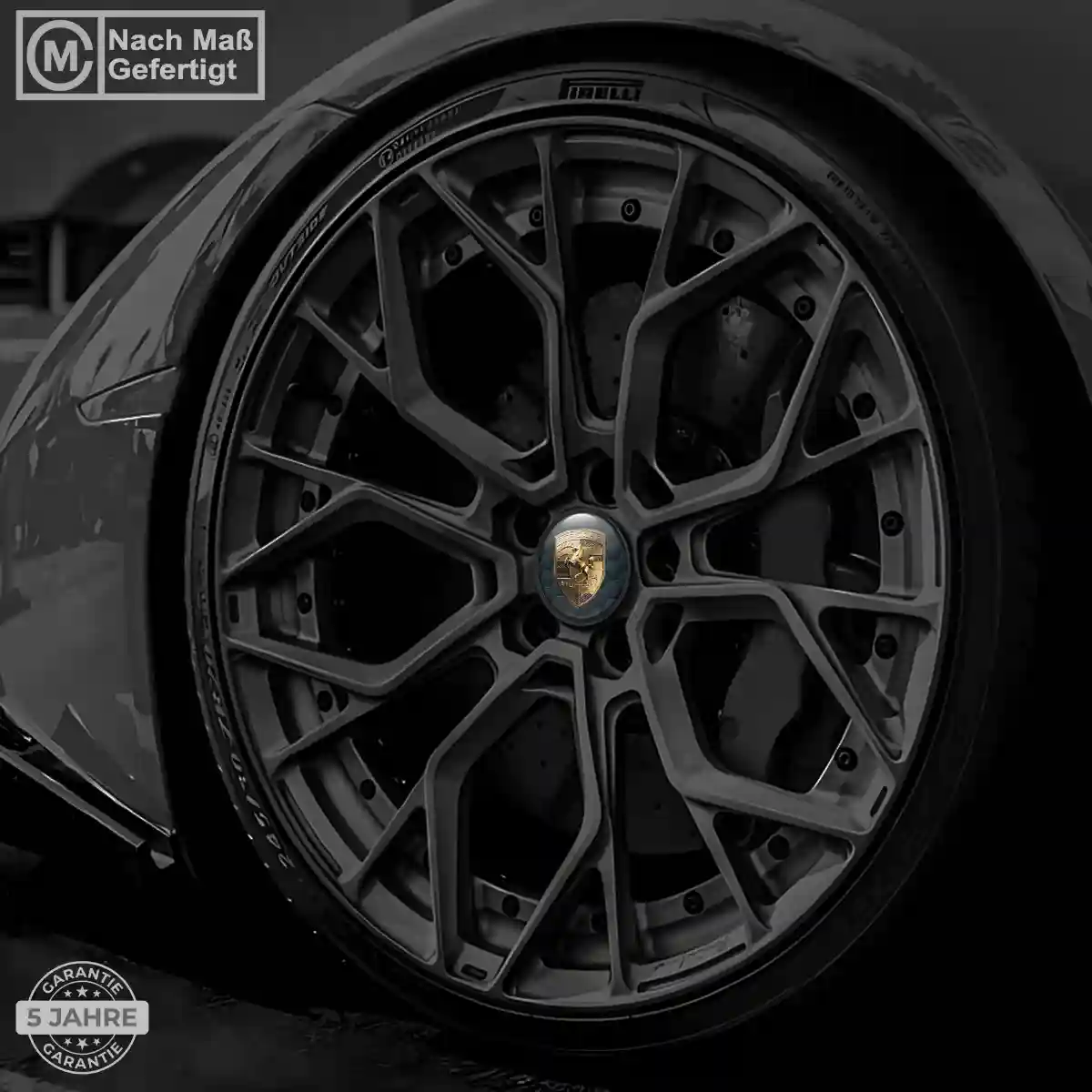 Porsche Aufkleber Radmitte Sammleredition