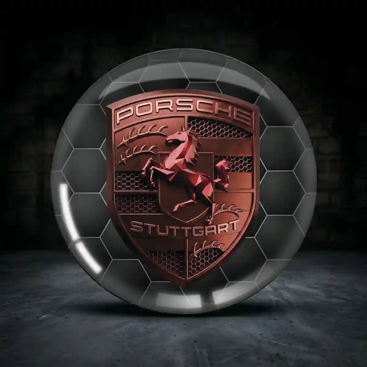 Porsche Aufkleber Silikon Embleme Ausgesuchte Qualität