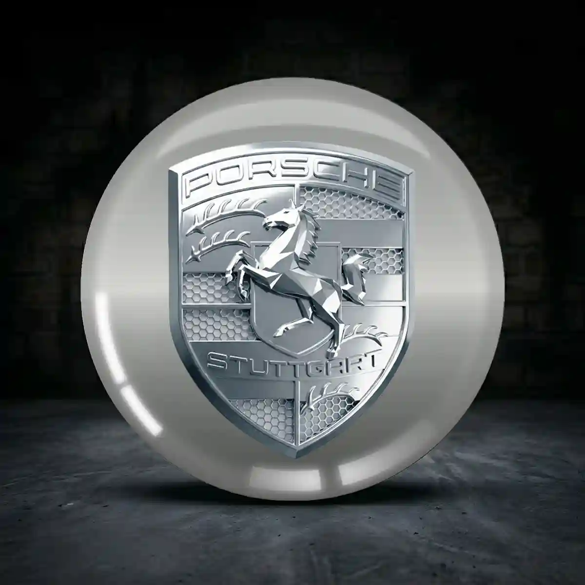 Porsche Aufkleber Silikon Embleme Elegantes Design