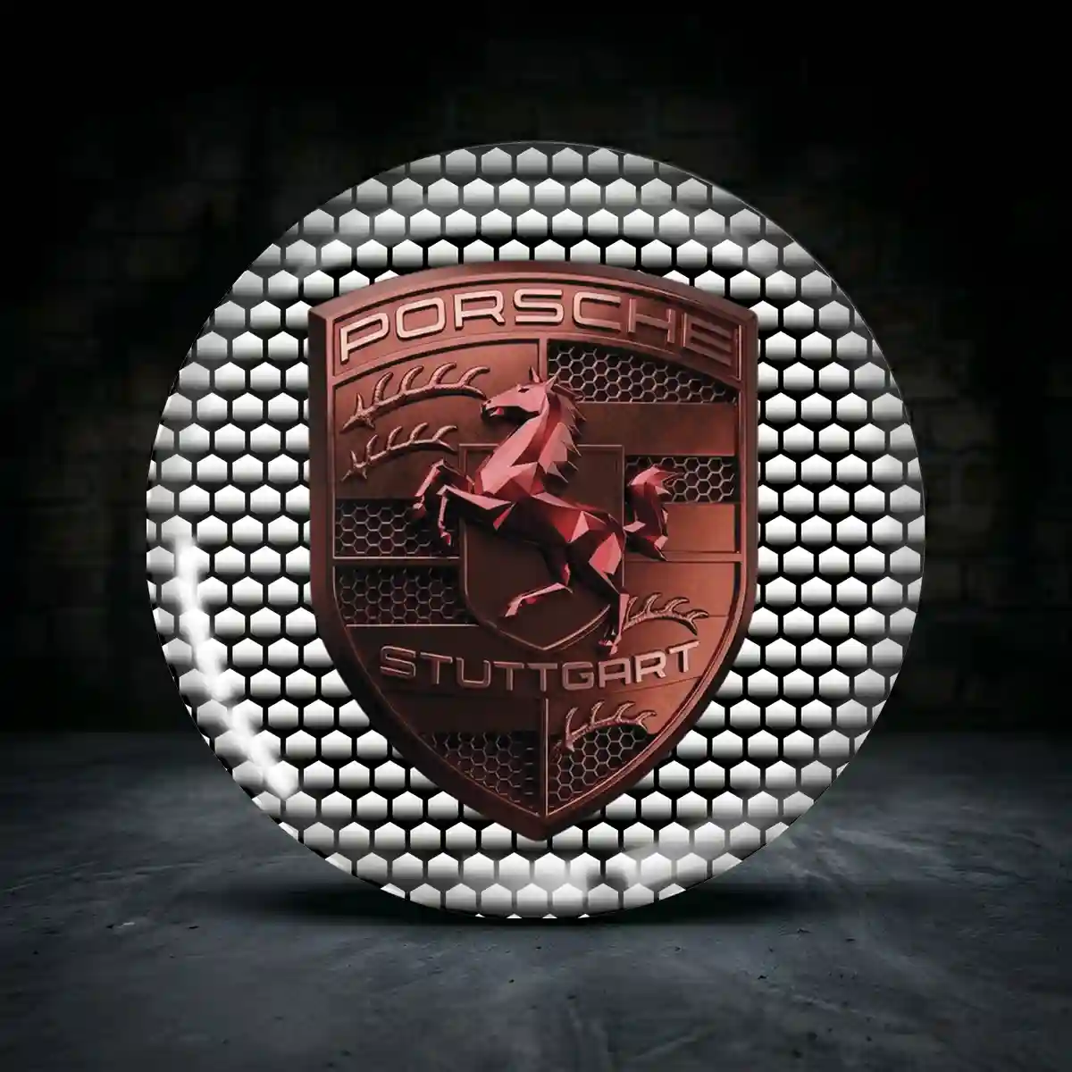 Porsche Aufkleber Silikon Embleme Erstklassige Qualität
