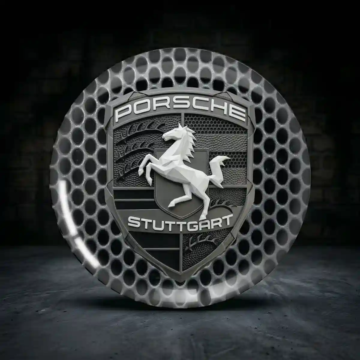 Porsche Aufkleber Silikon Embleme Höchste Qualität