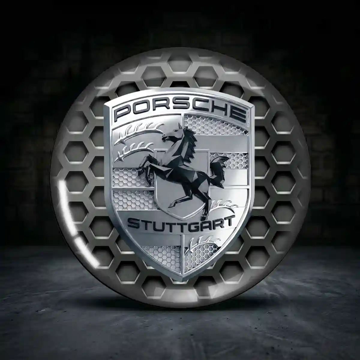 Porsche Aufkleber Silikon Embleme Premiumqualität