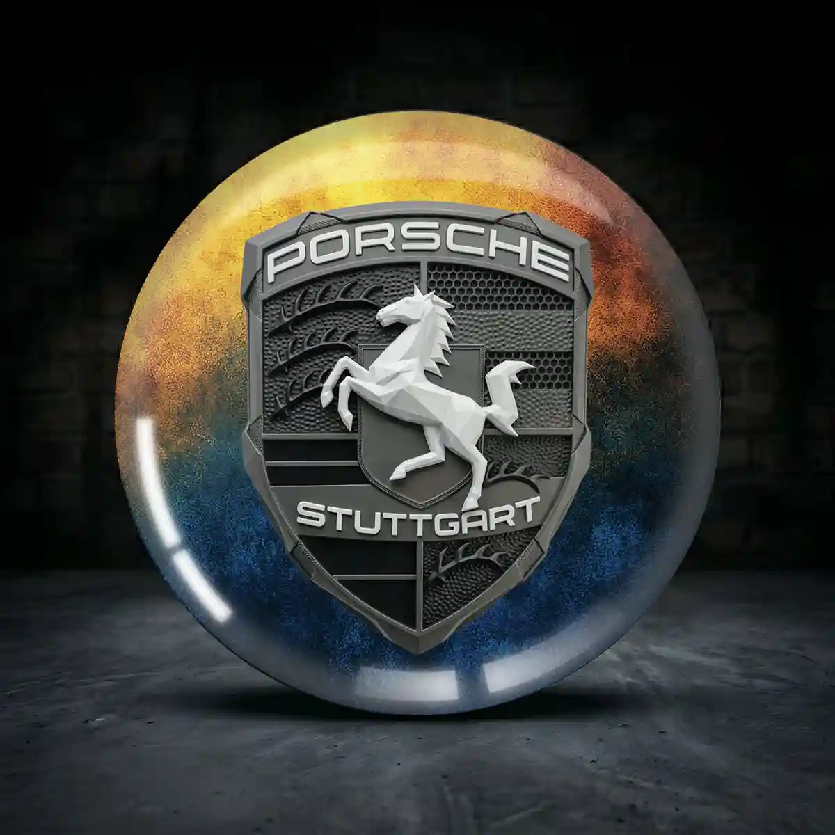 Porsche Aufkleber Silikon Embleme Sonderauflage
