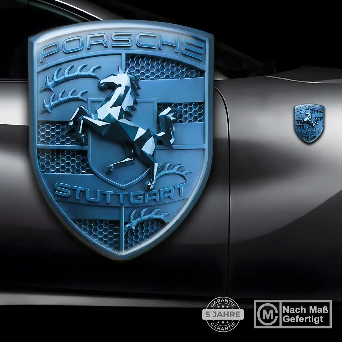 Porsche Emblem Aufkleber Stilvolles Design