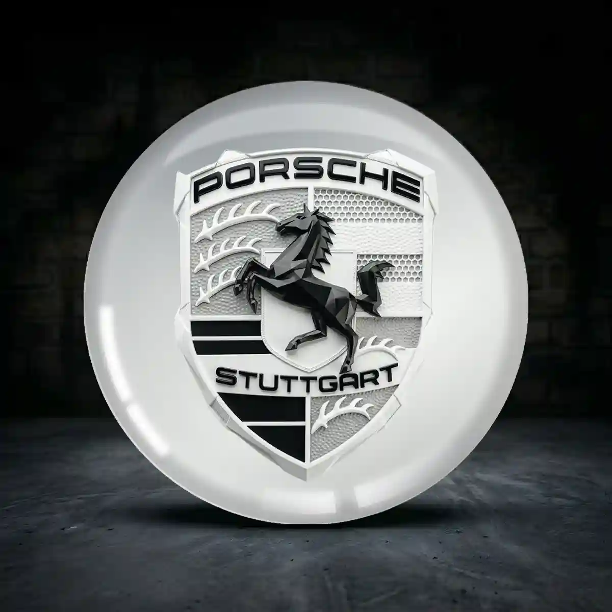 Porsche Emblem Silikon Aufkleber Radkappen Begrenzte Serie