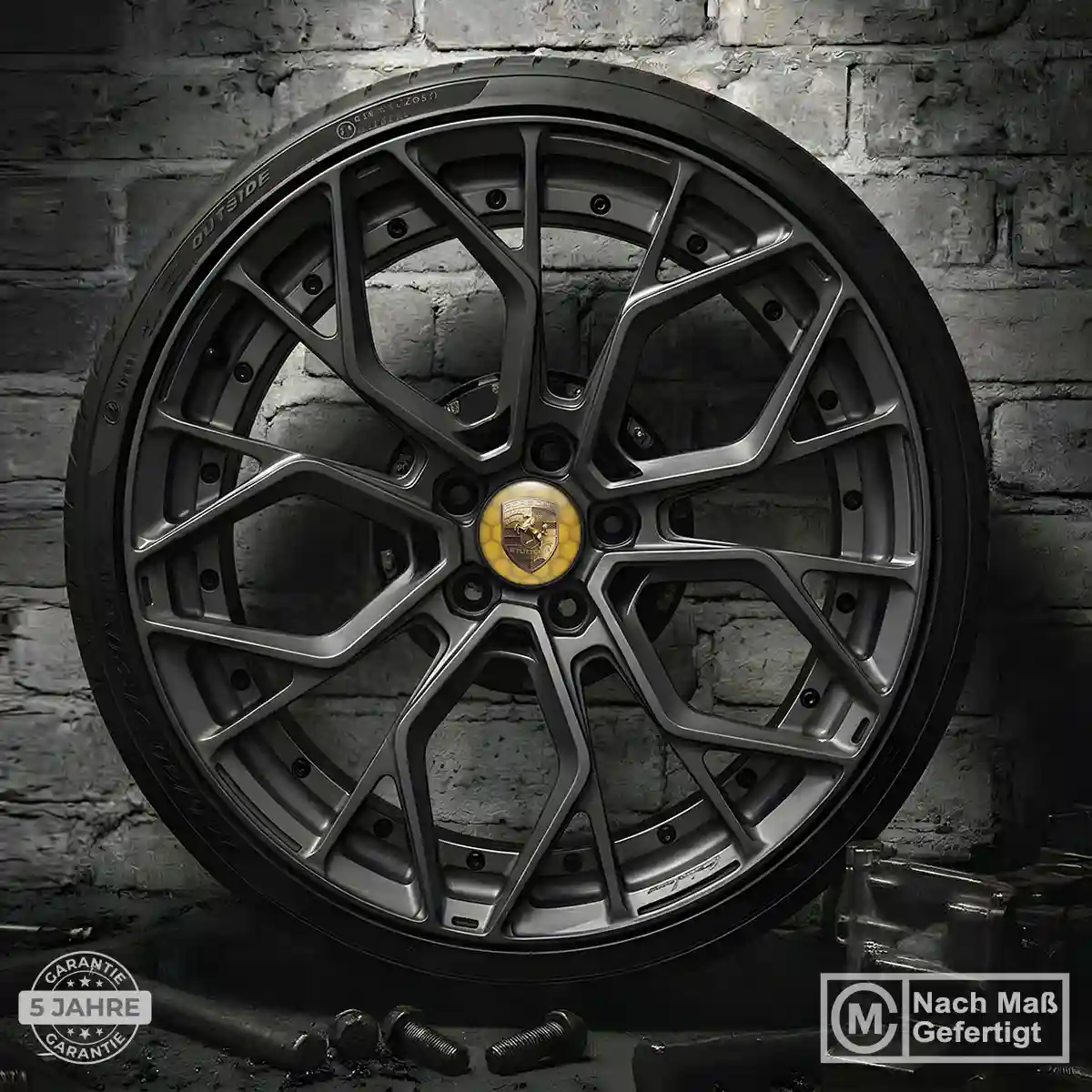 Porsche Emblem Silikon Aufkleber Radkappen Markenedition