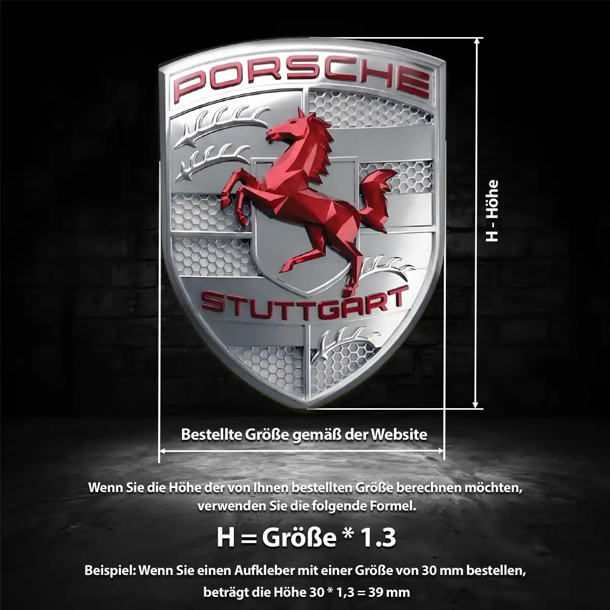 Porsche Emblem Stilvolles Design