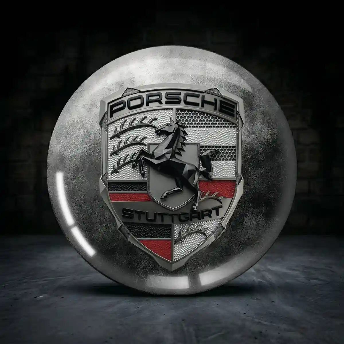Porsche Embleme Rad Mitte Aufkleber Radkappen Edles Design