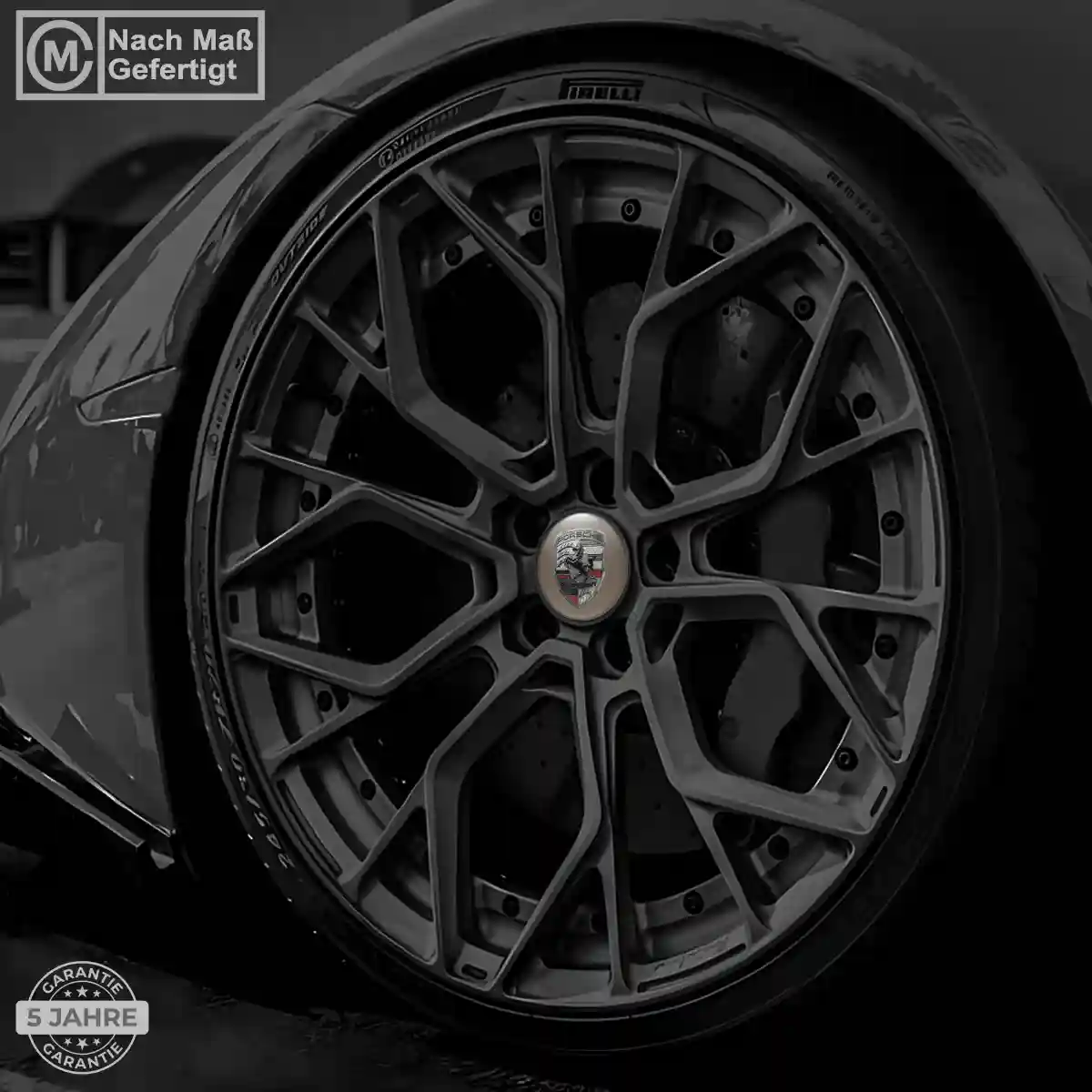 Porsche Embleme Silikon Aufkleber Sonderedition
