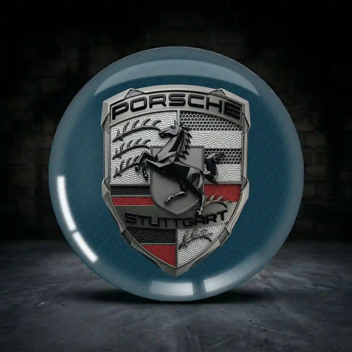 Porsche Embleme Silikon Aufkleber Stilvolles Design