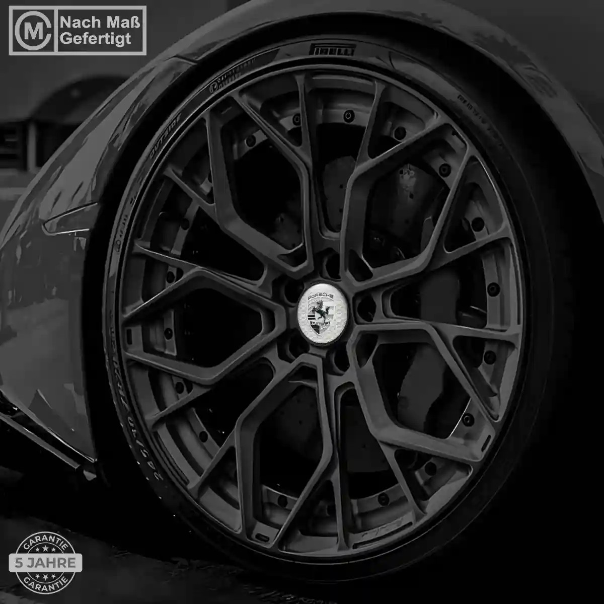 Porsche Epoxidharz Aufkleber Ausdrucksstarkes Design