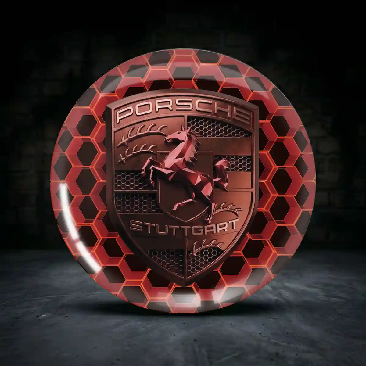Porsche Epoxidharz Aufkleber Premium-Edition