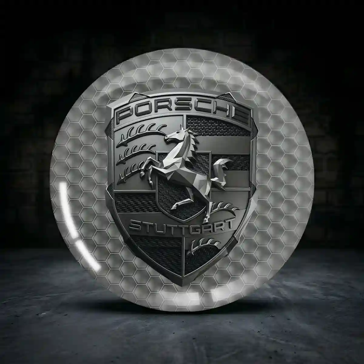 Porsche Epoxidharz Embleme Edle Qualität