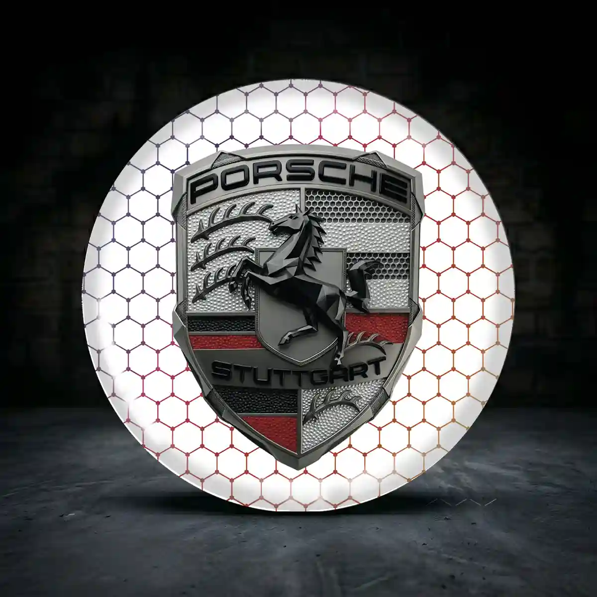 Porsche Epoxidharz Embleme Limitierte Auflage