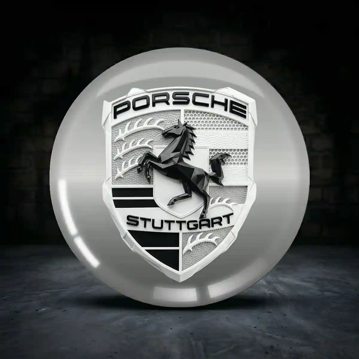 Porsche Epoxidharz Embleme Qualität Der Oberklasse