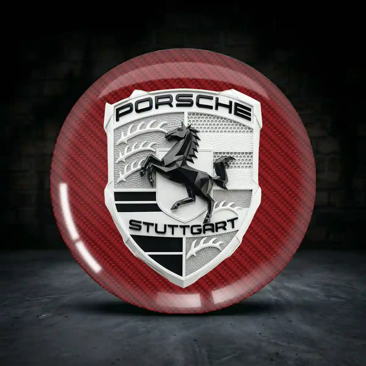 Porsche Epoxidharz Embleme Sammleredition
