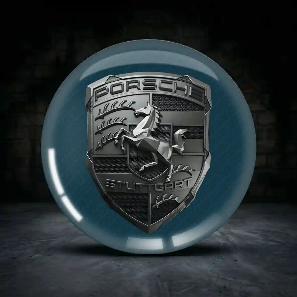 Porsche Epoxidharz Embleme Sonderedition