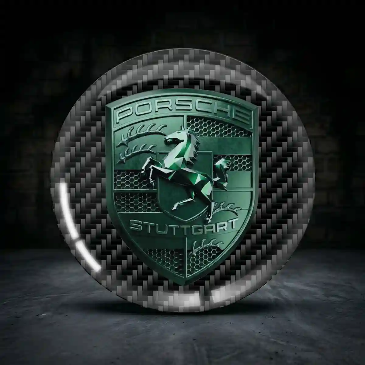 Porsche Felgenemblem Aufkleber Anspruchsvolles Design
