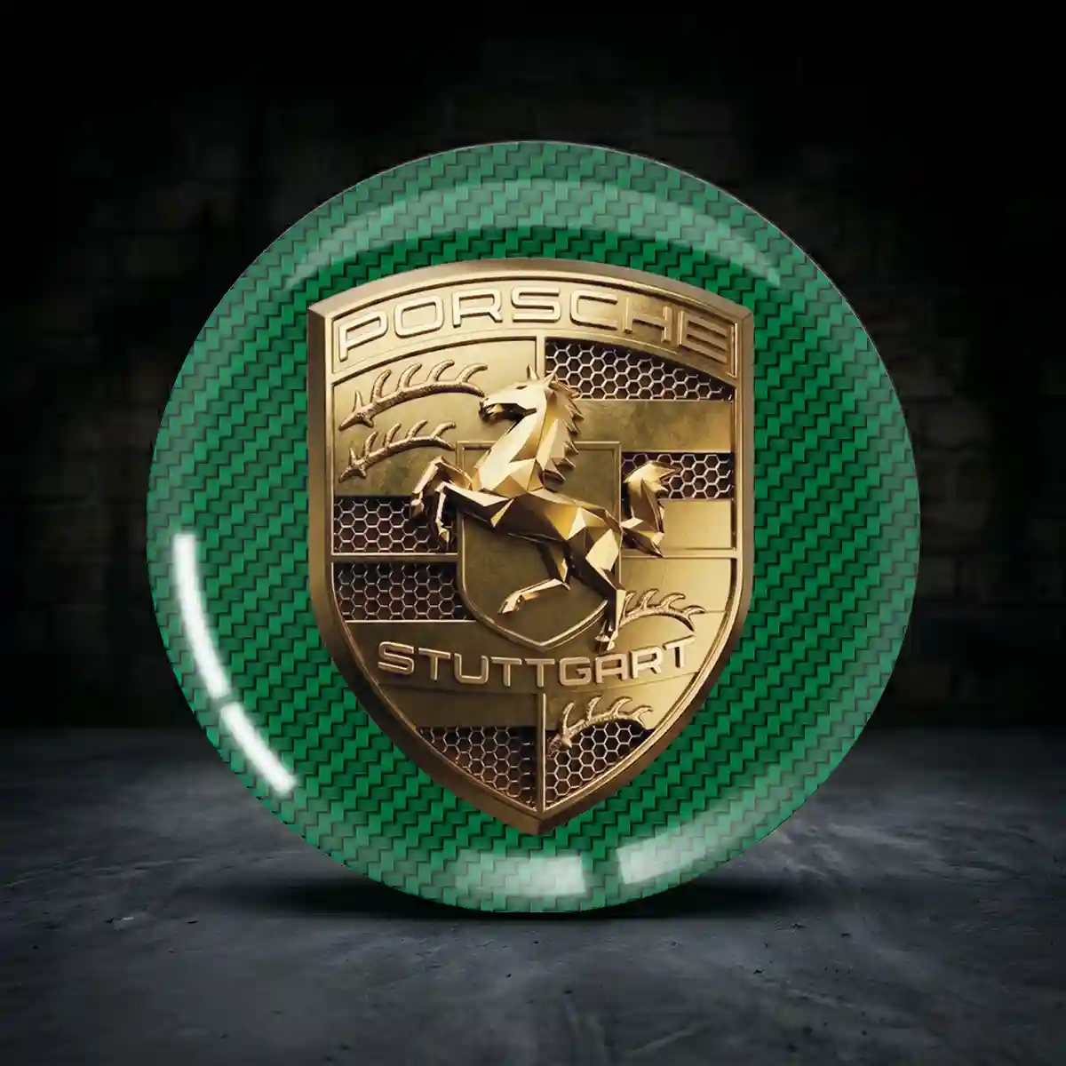 Porsche Felgenemblem Aufkleber Begrenzte Serie