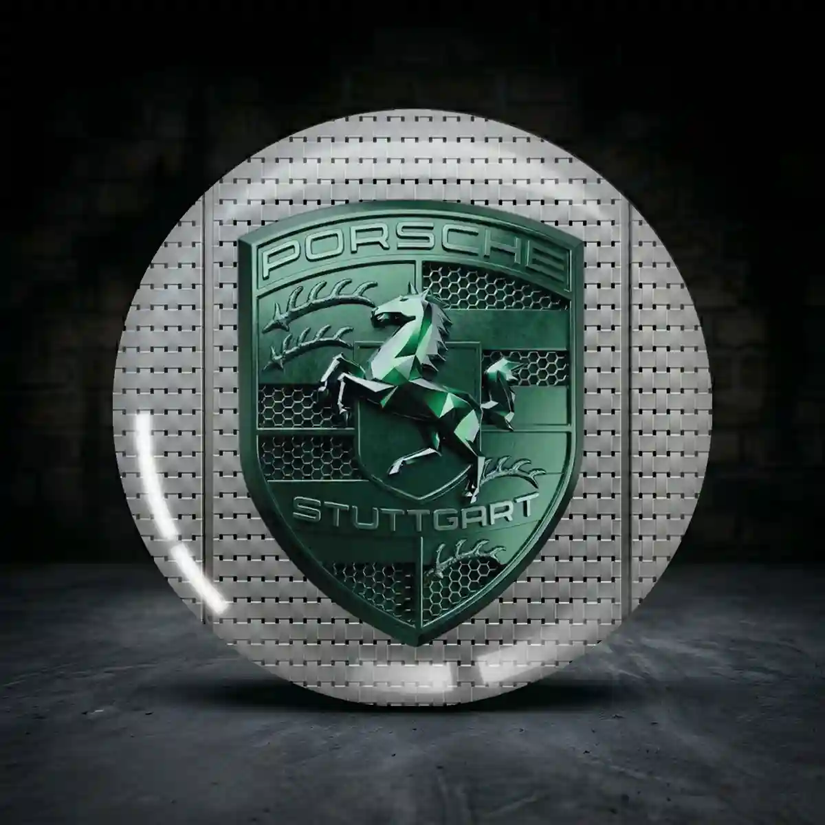 Porsche Felgenemblem Aufkleber Exterieurdesign
