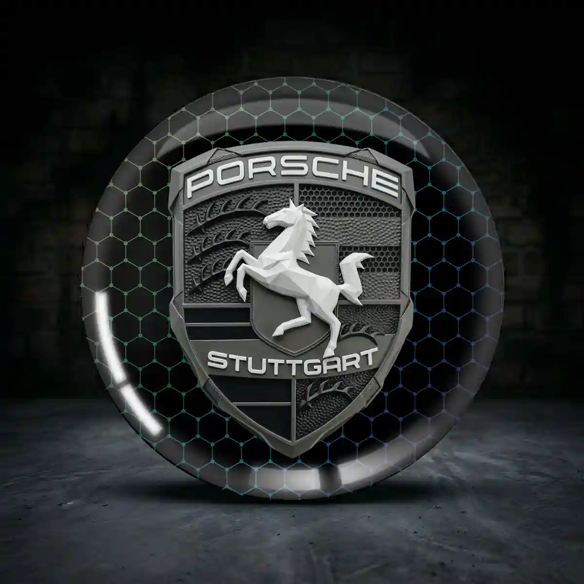 Porsche Felgenemblem Aufkleber Höchste Qualität