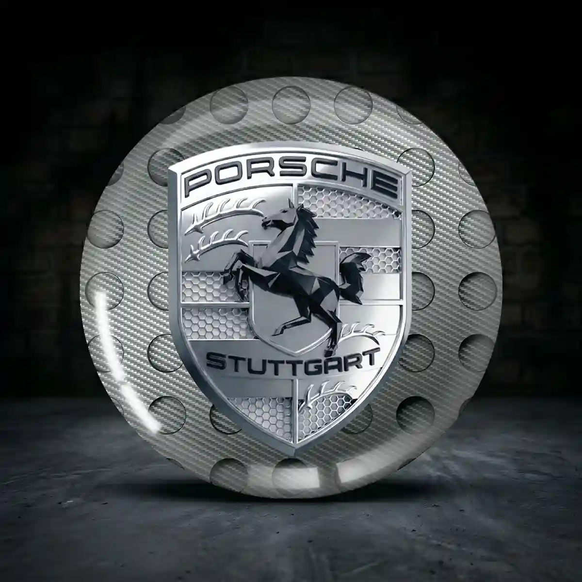 Porsche Felgenemblem Aufkleber Hochwertige Verarbeitung