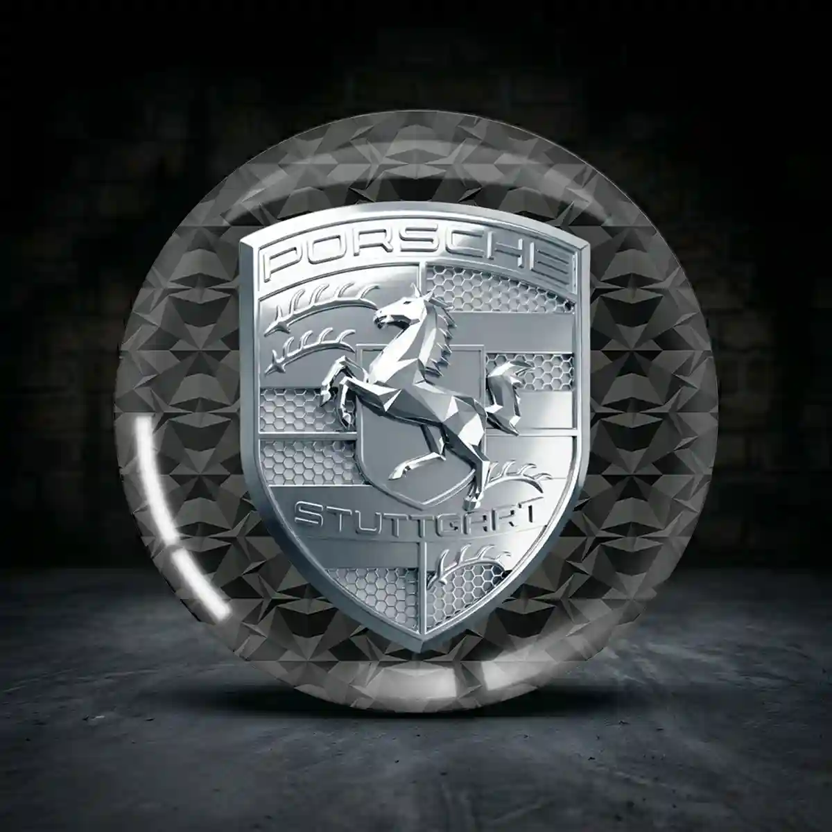 Porsche Felgenemblem Aufkleber Limitierte Auflage