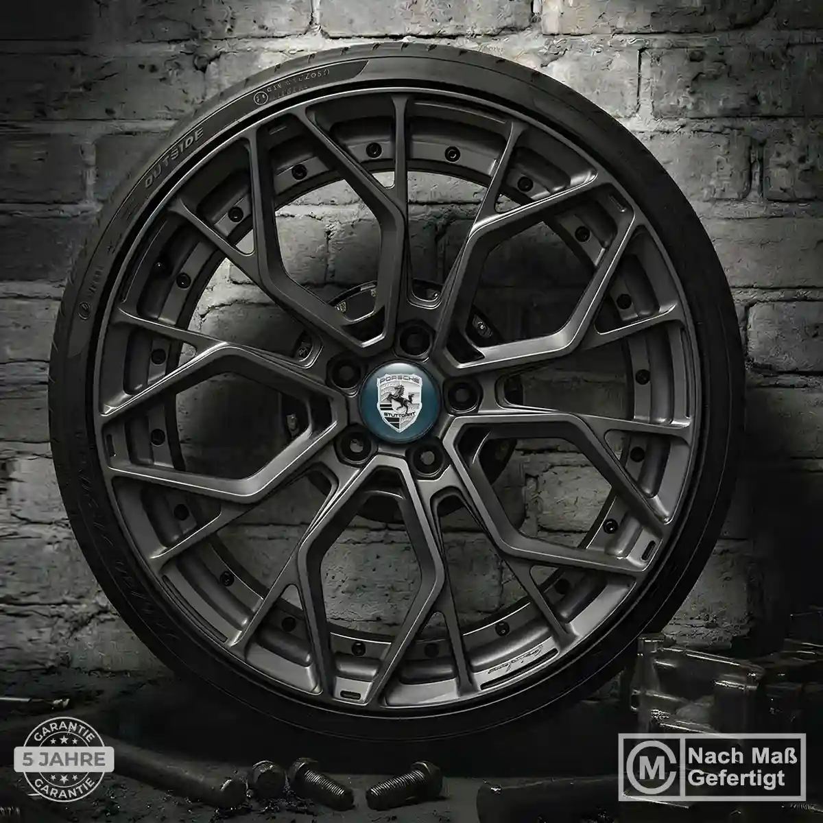 Porsche Felgenemblem Aufkleber Markenedition