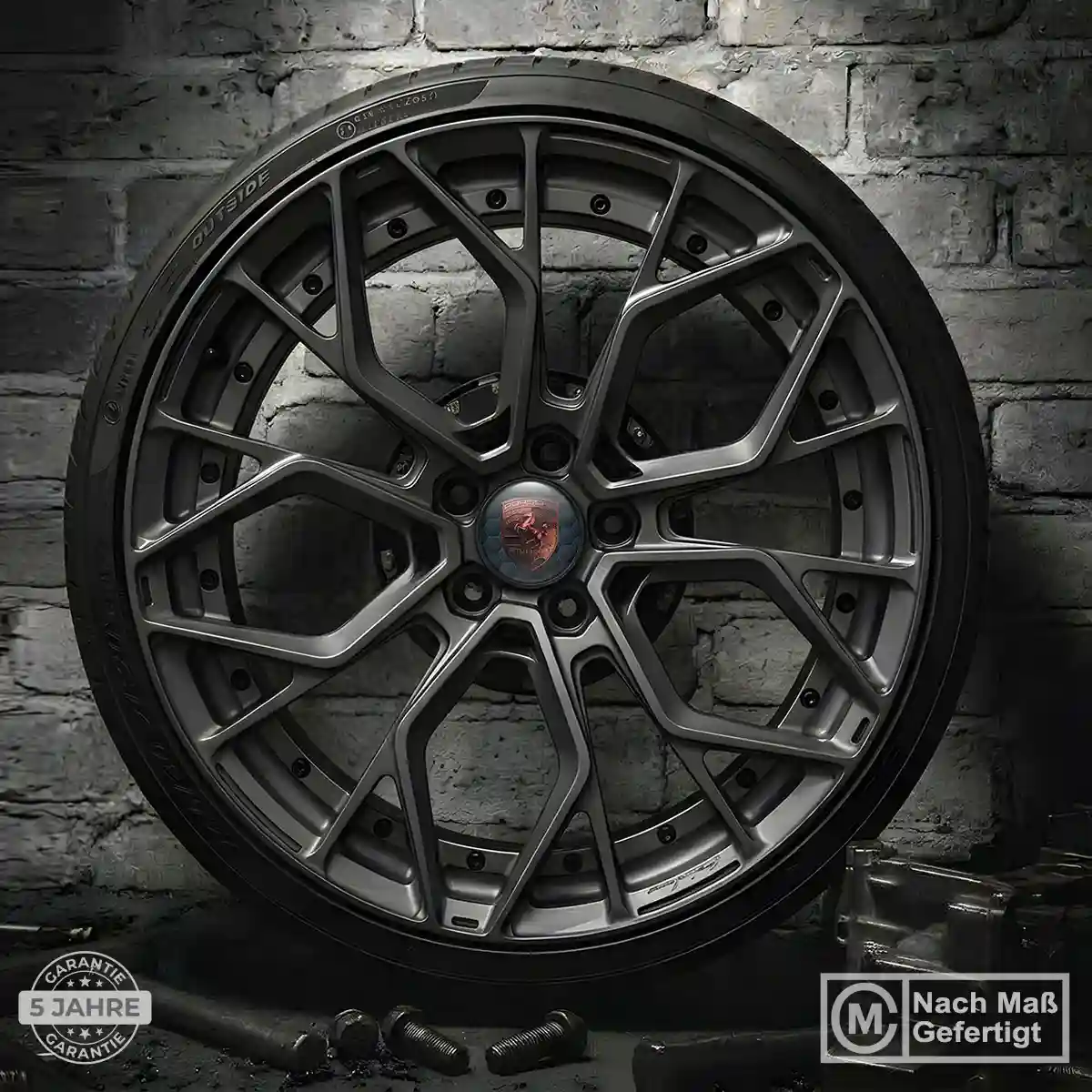 Porsche Felgenemblem Aufkleber Modernes Design