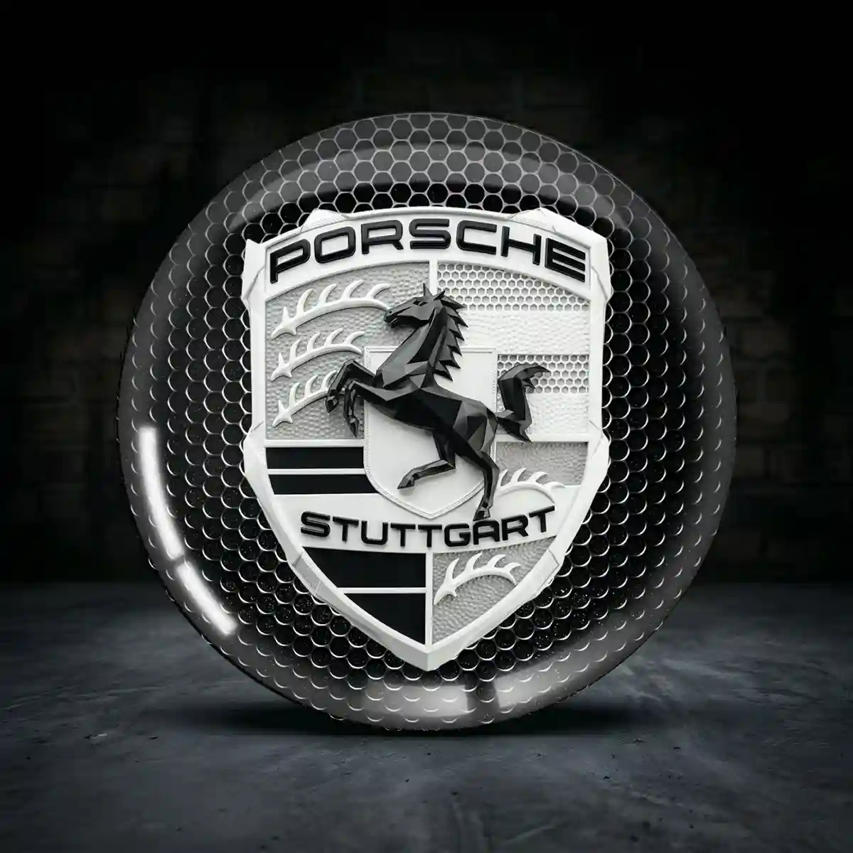 Porsche Felgenemblem Aufkleber Sammleredition