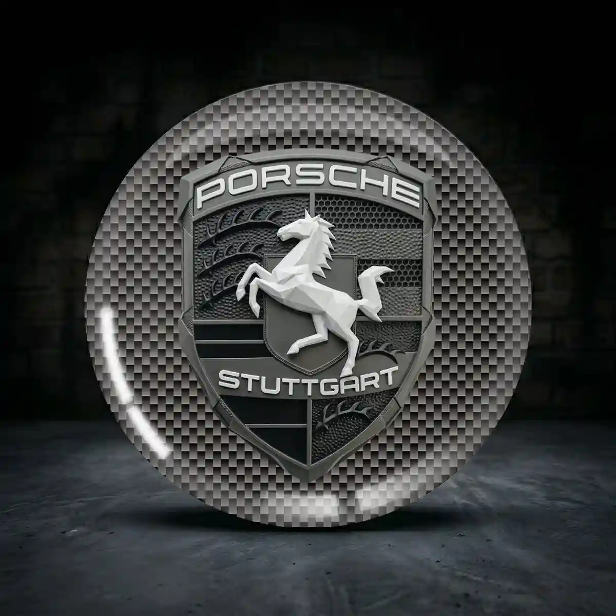 Porsche Felgenemblem Aufkleber Sonderauflage