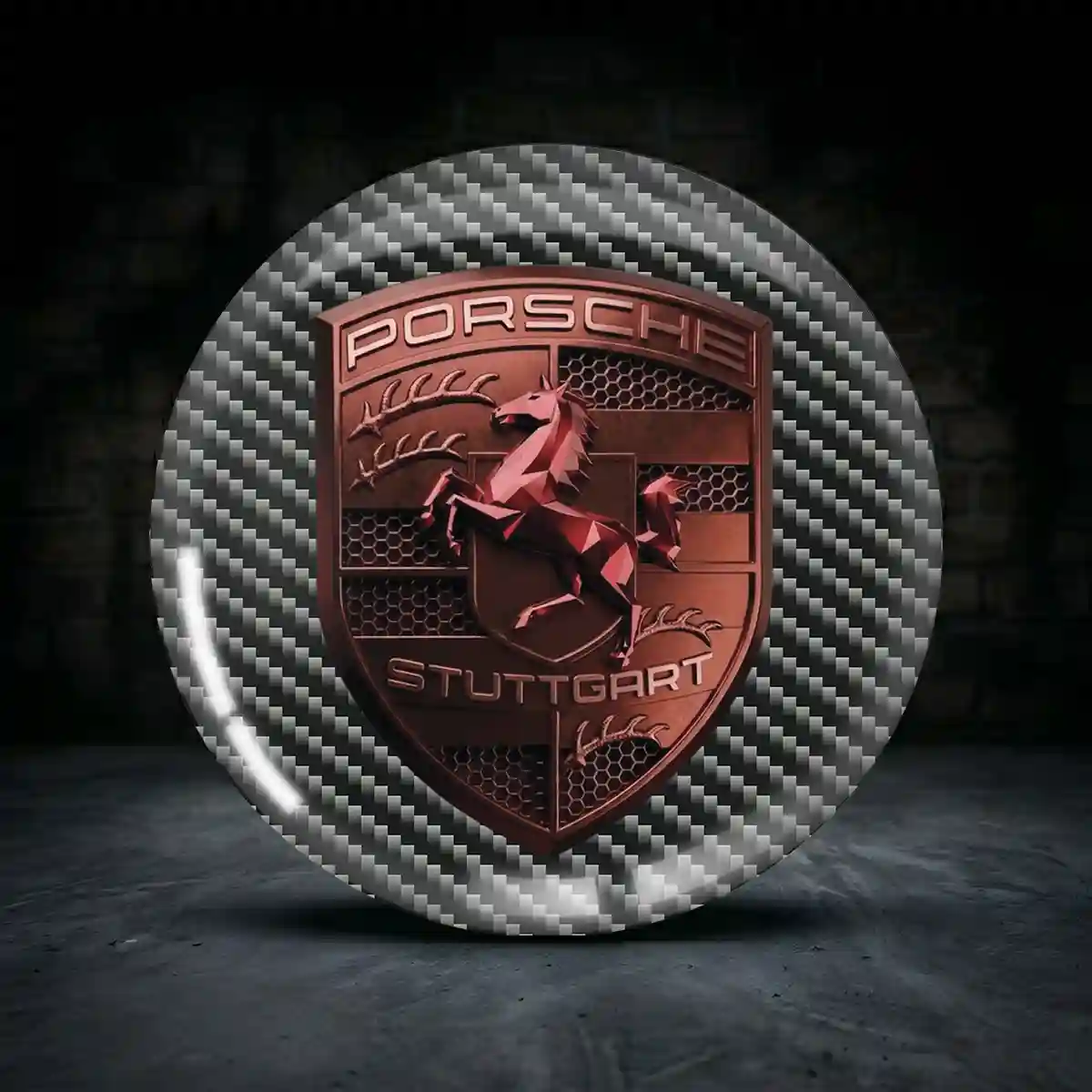 Porsche Nabendeckel Aufkleber Limitierte Auflage