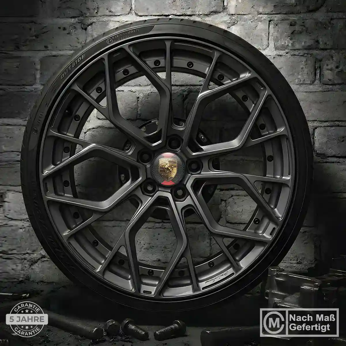 Porsche Nabendeckel Aufkleber Luxus-Edition