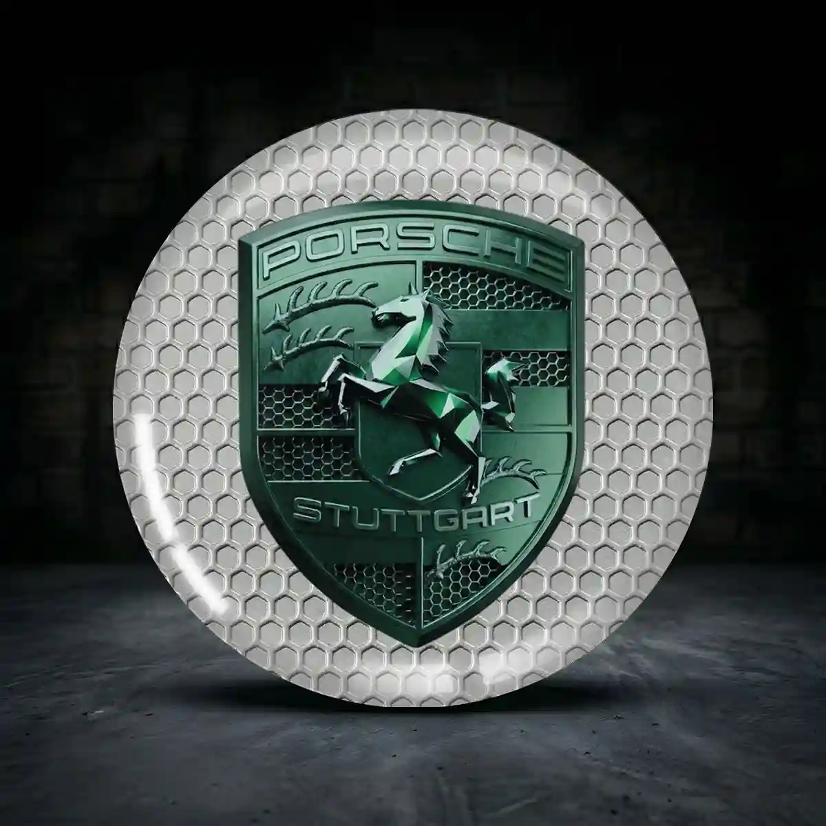Porsche Nabenkappen Aufkleber Premiumqualität
